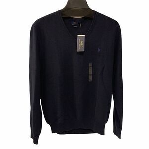 Polo Ralph Lauren Pima Cotton Sweater blue NEW $89